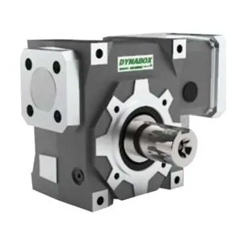 Dynabox right-angle worm gearbox with solid output shaft