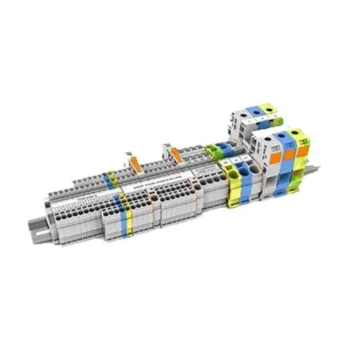 Colour-coded DIN-rail terminal blocks